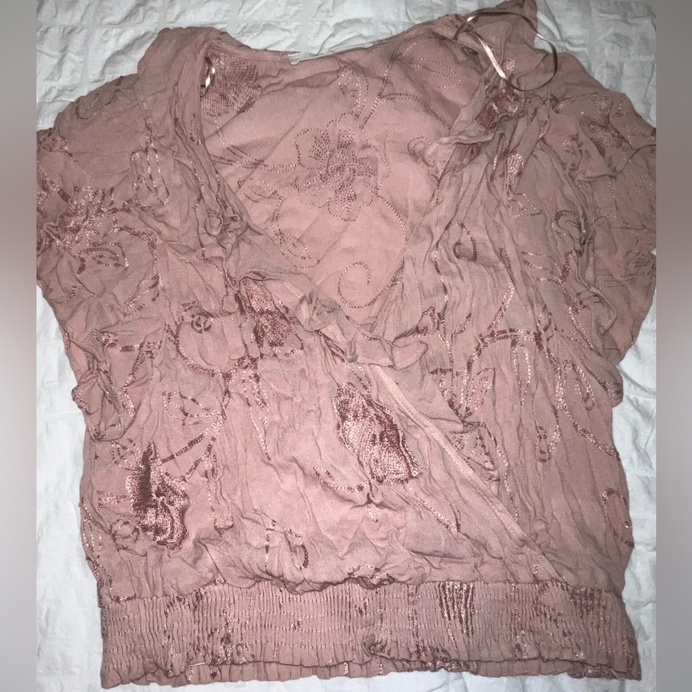 ASTR The Label Embroidered Top